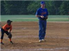 Boy Standing on Pitchers Mound