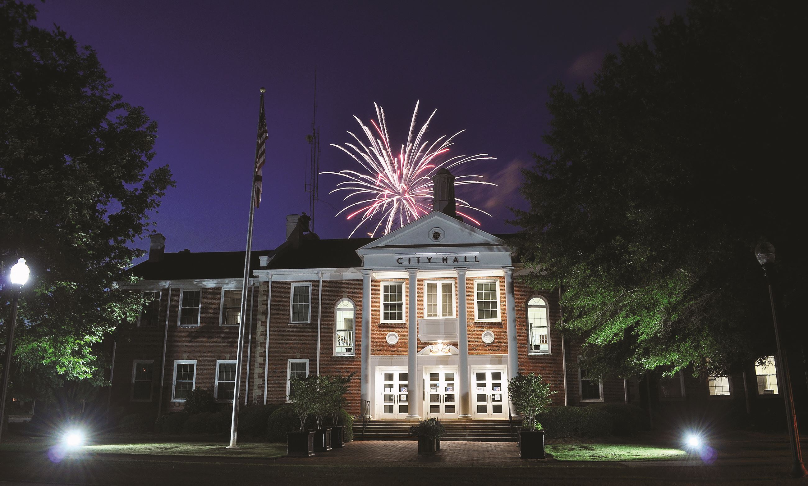 Fireworks over City Hall 2